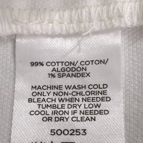 LOFT Outlet White Cotton Wide Leg Crop Pants - Picture 7 of 8